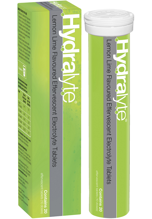 Hydralyte Electrolyte Lemon and Lime 20 Effervescent Tablets