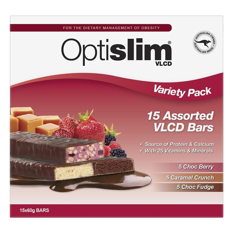 Optislim VLCD Bar Variety 15 Pack