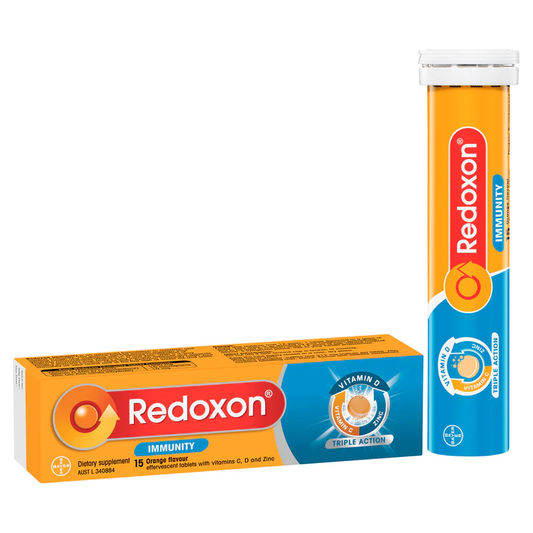 Redoxon Immunity Effervescent Tablets Orange Flavour 15 Pack