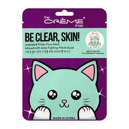 The Creme Shop Be Clear, Skin Kitten Sheet Mask