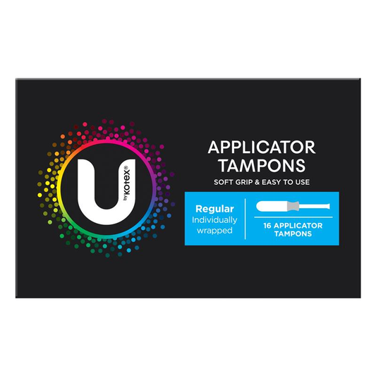 U By Kotex Applicator Tampons Regular 16 Pack