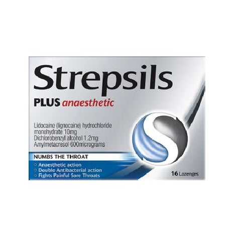 Strepsils Plus Anaesthetic Lozenges 16