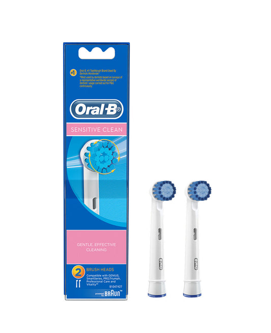 Oral B Sensitive Electric Toothbrush Replacement Brush Head Refills 2 Pack