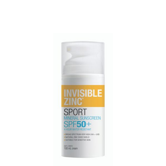 Invisible Zinc Sports 4hr Water Resistant SPF50+ 100ml