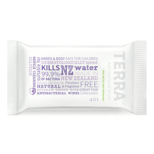 TERRA Antibacterial Wipes 40s