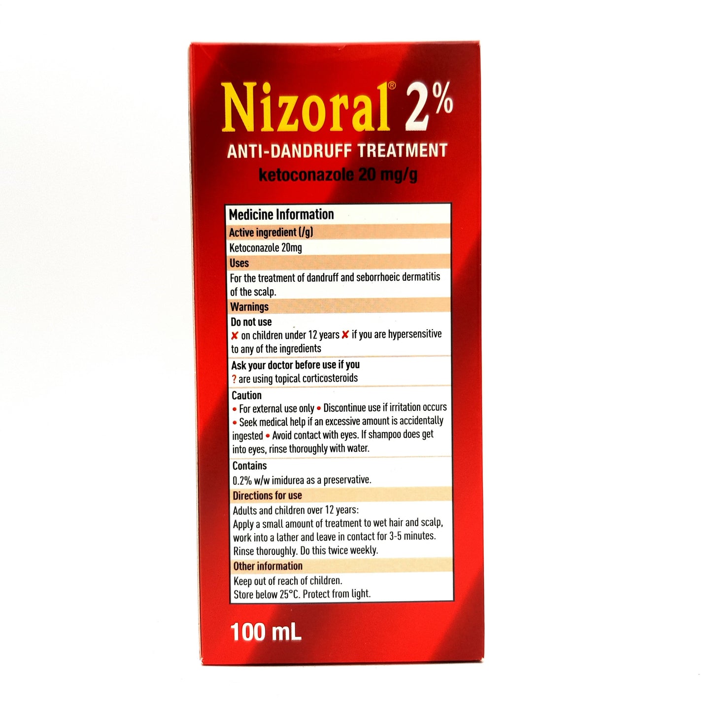 NIZORAL Shampoo 2% Red 100ml