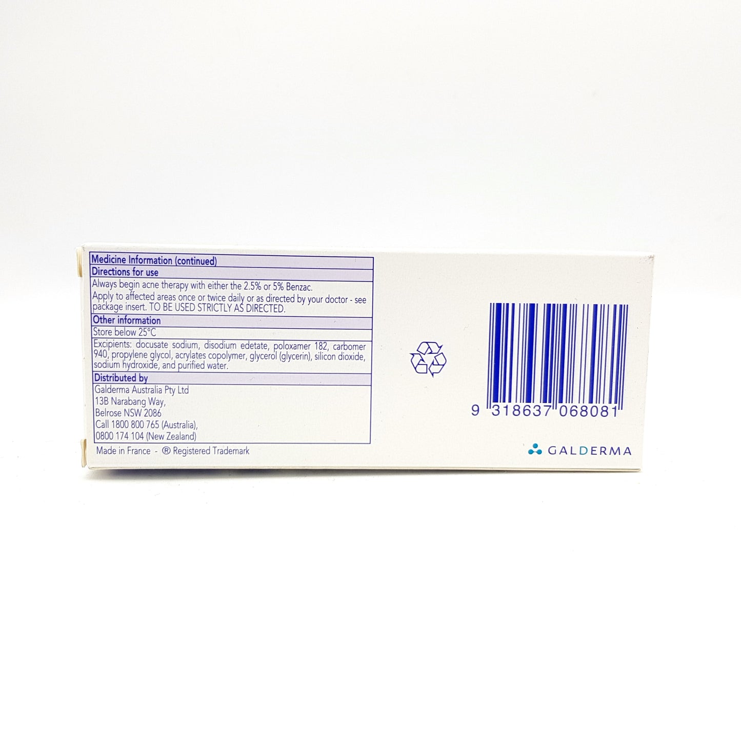 BENZAC AC Gel 2.5% 50g