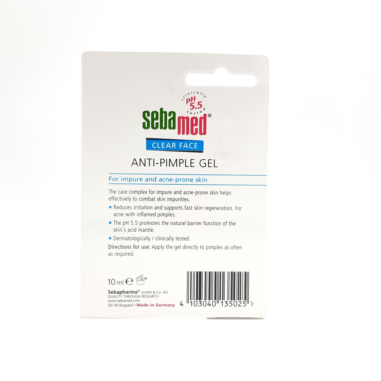 SEBAMED Clear Anti-Pimple Gel 10ml