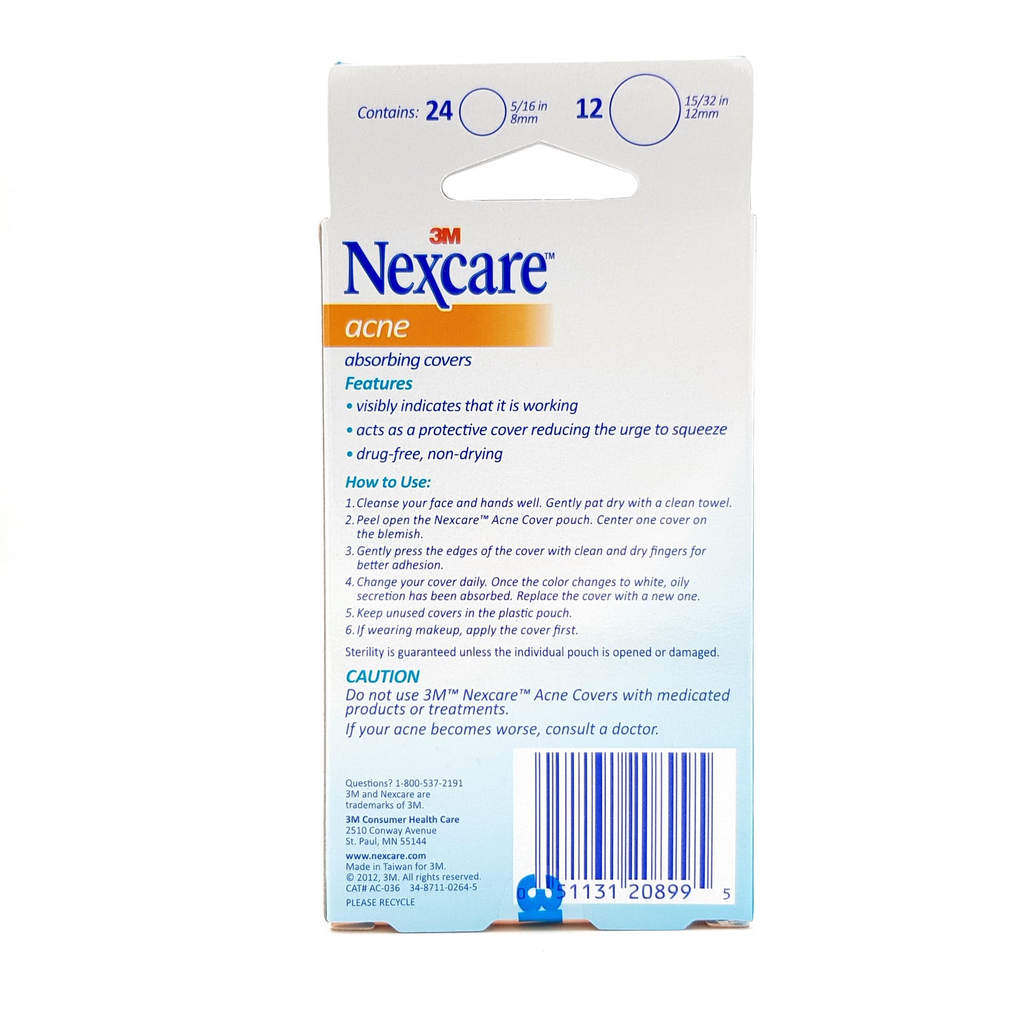 Nexcare Acne Covers Assorted 36