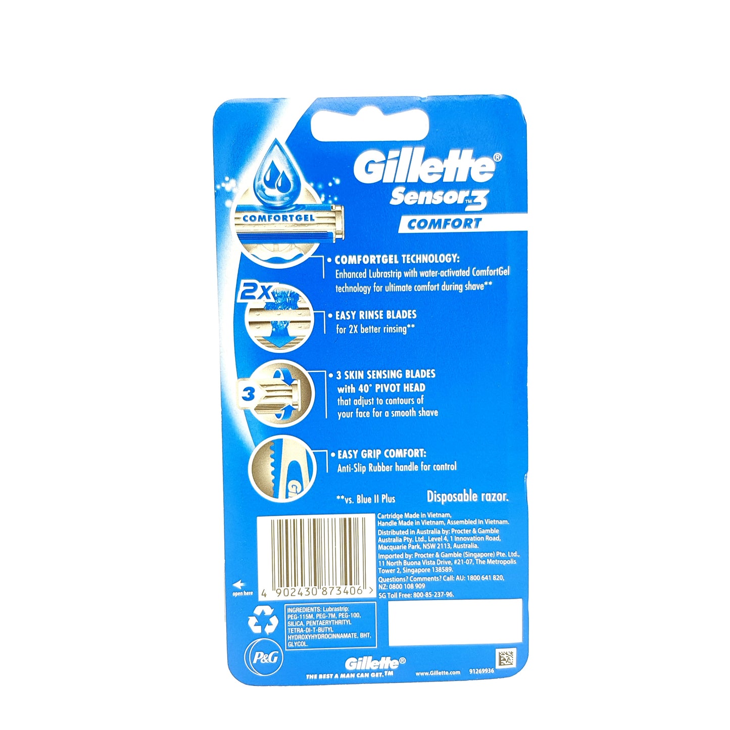 GILETTE Sensor 3 Razors 4s