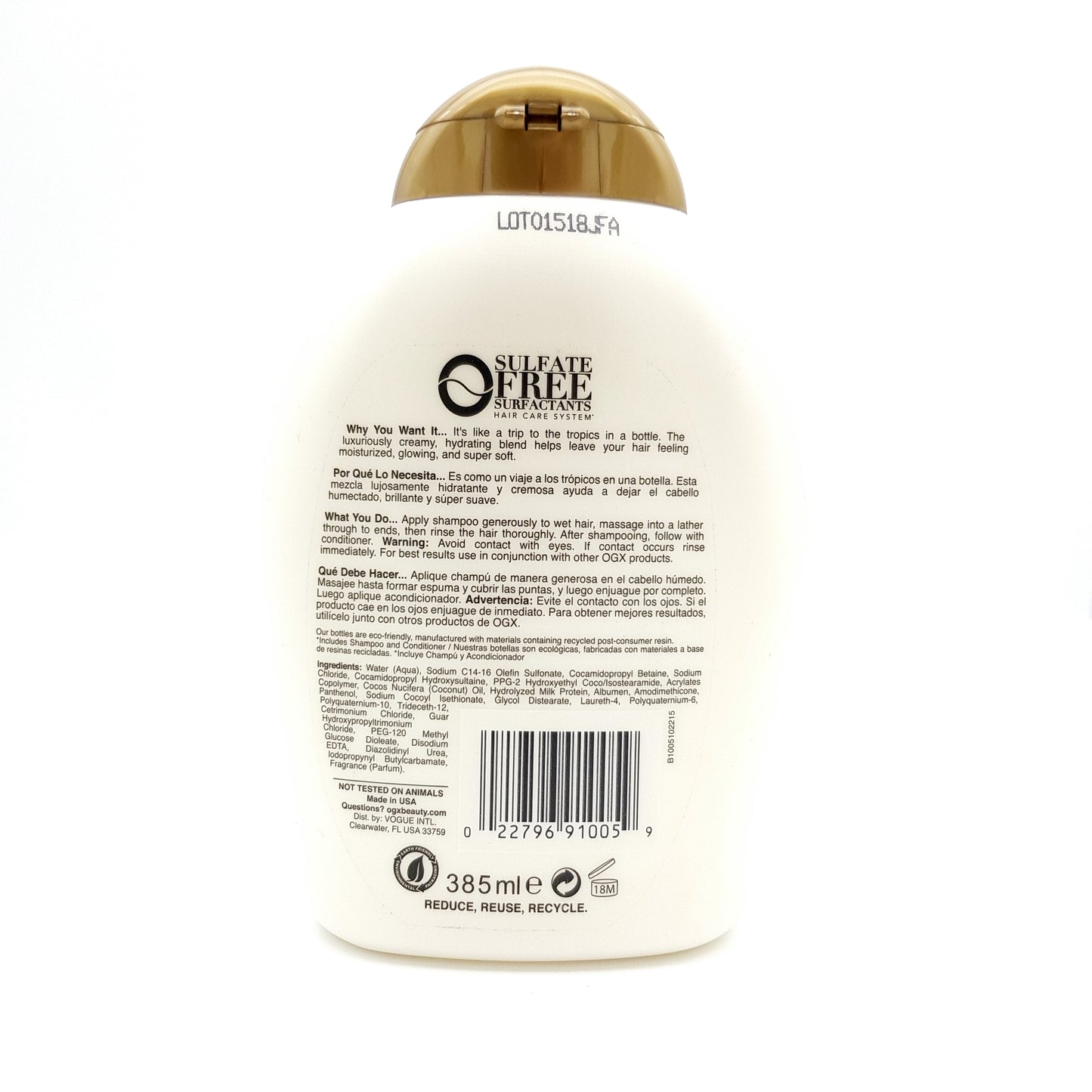 OGX Coconut Milk Shampoo 385ml