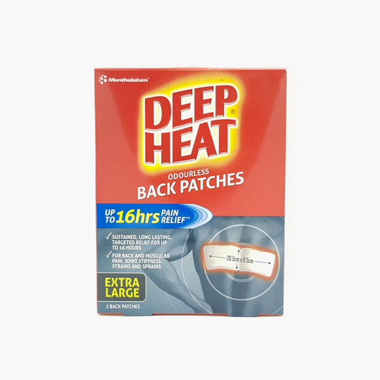 Mentholatum Deep Heat Back Patch2pk