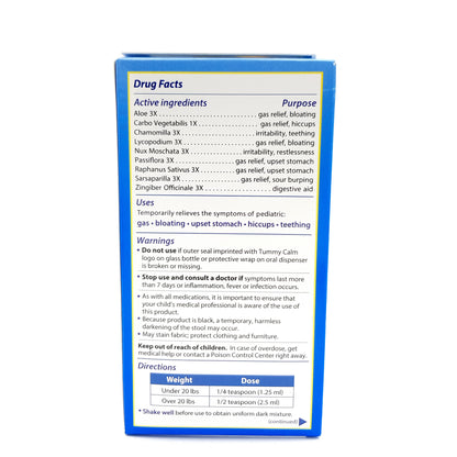 Tummy Calm Gas Relief Drops 59ml