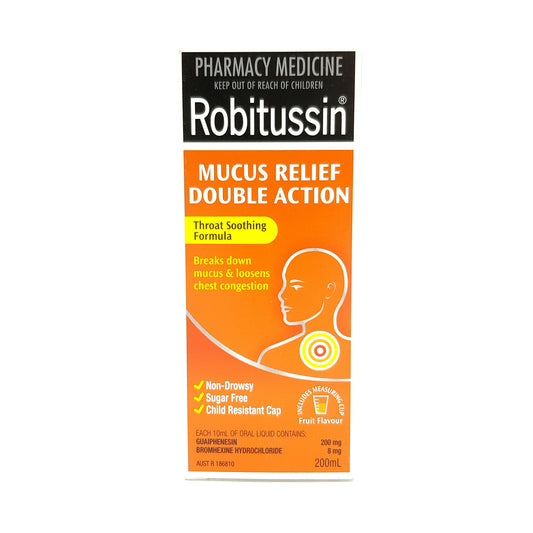 Robitussin Mucus Relief Double Action Liquid 200ml