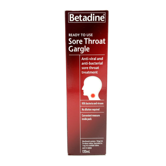 Betadine Ready To Use Gargle 120ml