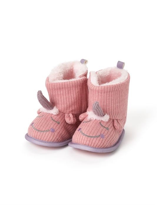 HIHOP Winter 2021-Baby Unicorn Slipper Boots Vintage Pink 6-12m