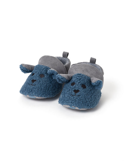 HIHOP Winter 2021-Little Sherpa Slippers Blue Grey 6-12m