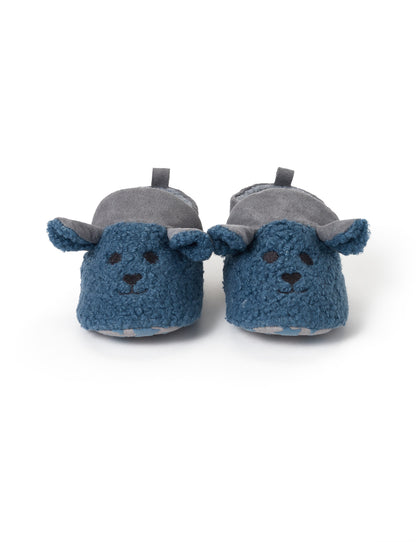HIHOP Winter 2021-Little Sherpa Slippers Blue Grey 6-12m