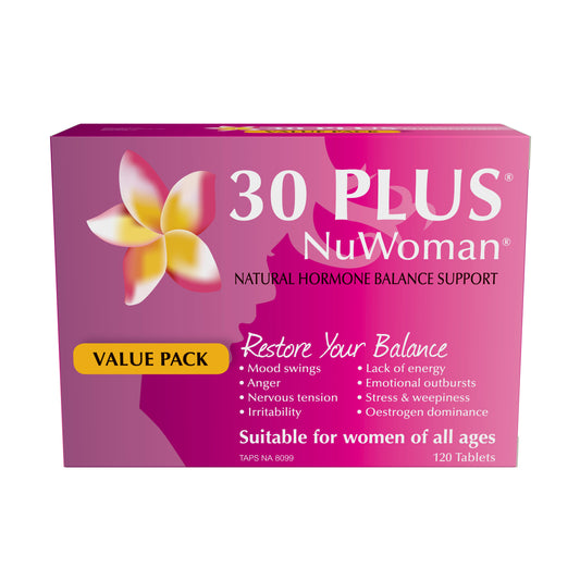 30 PLUS NuWoman Hormone Balance Support 120 Tablets