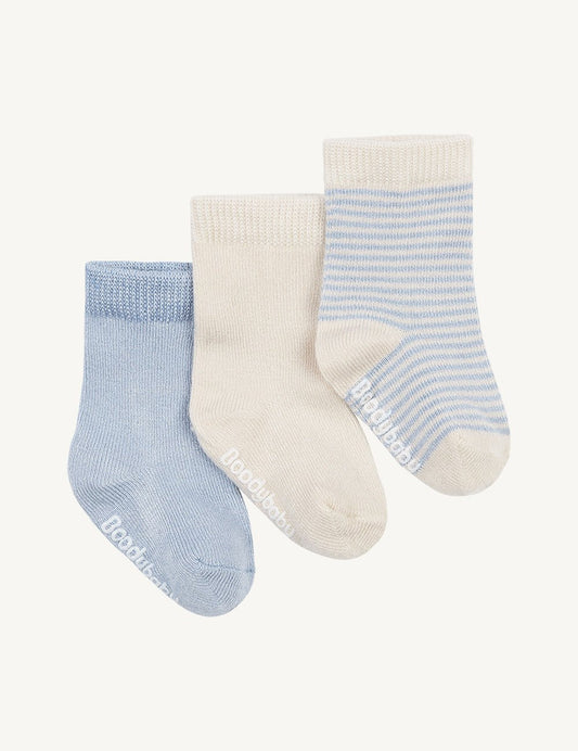 BOODY Socks Chalk/Sky 12-24mths 3pk