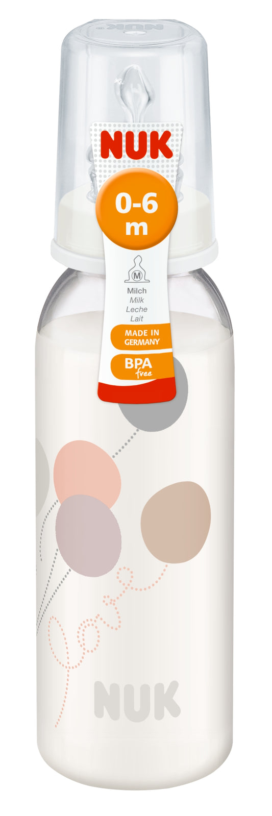 NUK Classic Polypropylene Baby Bottle 240ml with Teat