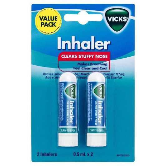 VICKS Inhaler single 0.5ml Twin Pack