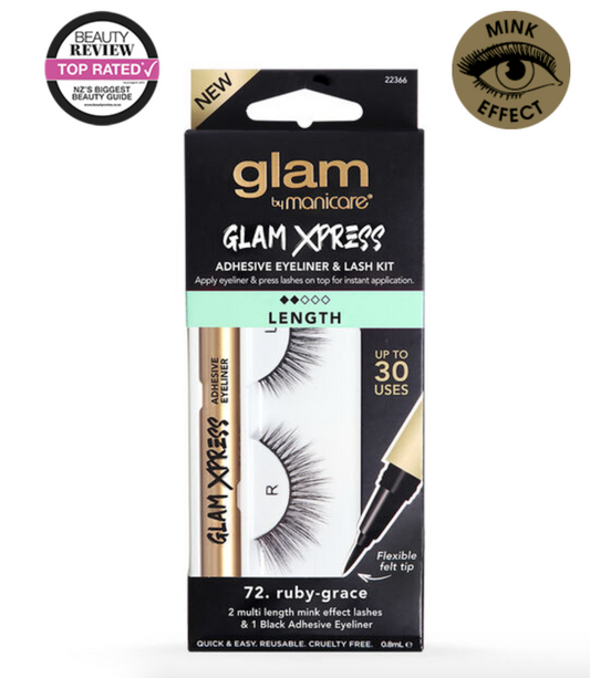 Glam Xpress Adhesive Eyeliner & Lash Kit - 72. Ruby-Grace