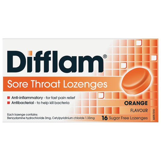 Difflam Sugar Free Lozenges Orange 16