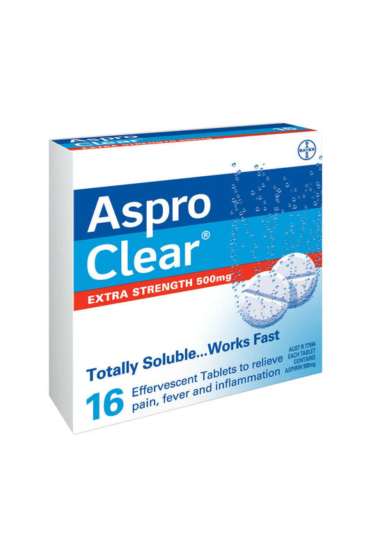 ASPRO Clear Extra Strength 500mg 16tabs