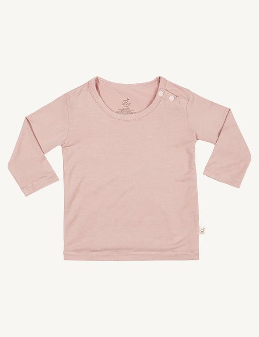 Boody Baby Long Sleeve Top Rose