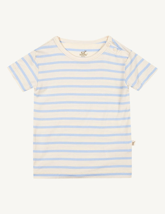 Boody T-Shirt Blue Strip 3-6months