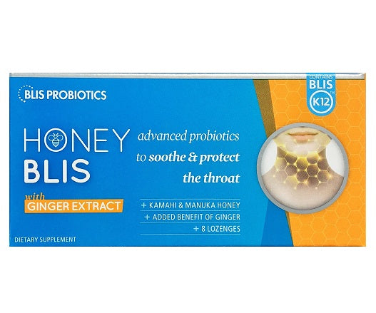 BLIS Honeyblis Ginger Lozenges 8s