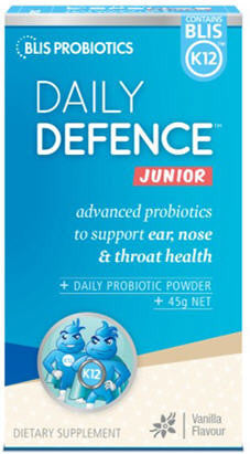 BLIS K12 Daily Defence Probiotic Powder Junior Vanilla 45g