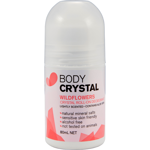 Body Crystal Wildflowers Crystal Roll-On Deodorant 80ml