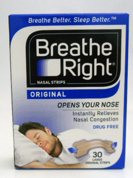 Breathe Right Orig Tan Strips Large 30s