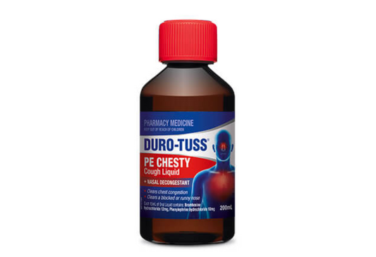 DURO-TUSS PE Chesty Cough Liquid + Nasal Decongestant 200ml
