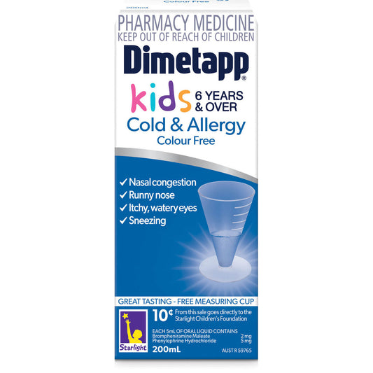DIMETAPP Cold & Allergy Colour Free 200ml