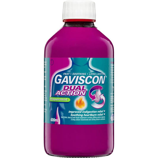 Gaviscon Dual Action Peppermint Liquid 300ml