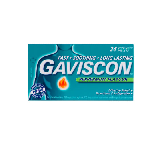 Gaviscon Peppermint Flavour Tablets 24