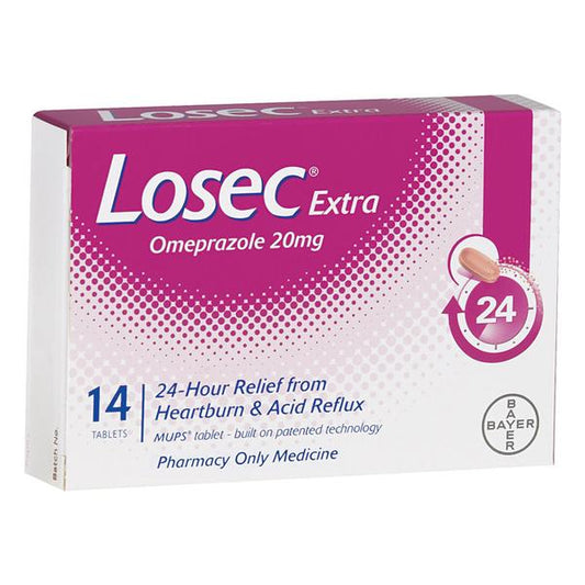LOSEC Extra 20mg 14 Tabs