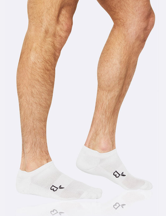 BOODY Men Sock Sport Ankle Wht 6-11