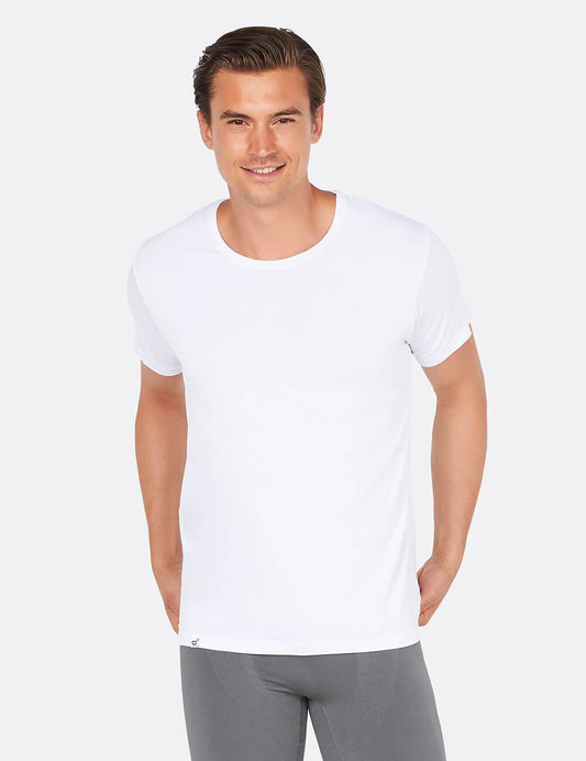 BOODY Men Crew Neck T-Shirt White L