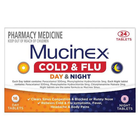 Mucinex Cold & Flu Day & Night 24s