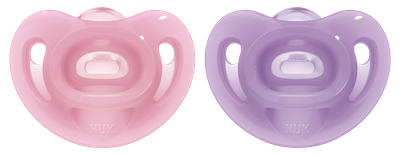NUK Sensitive Silicone Soother 6-18m 2pk