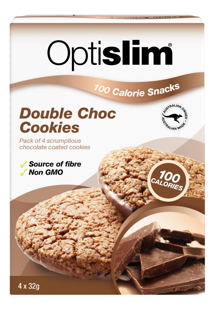 Optislim Snack Cookie Dbl Choc 32g