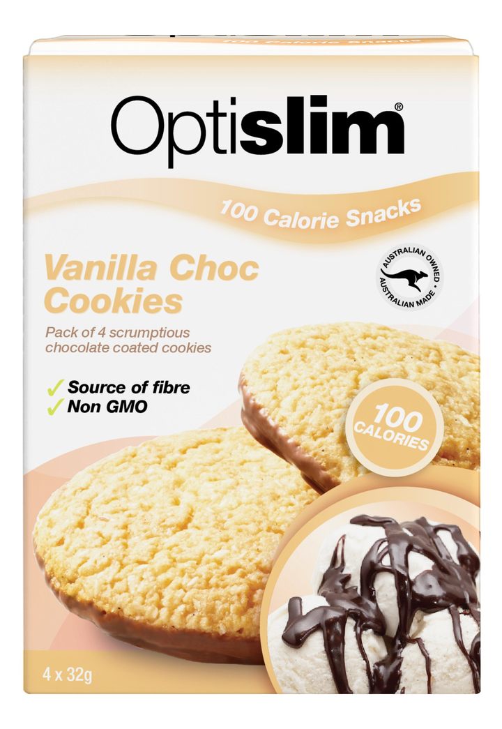 Optislim Snack Cookie Van/Choc 32g