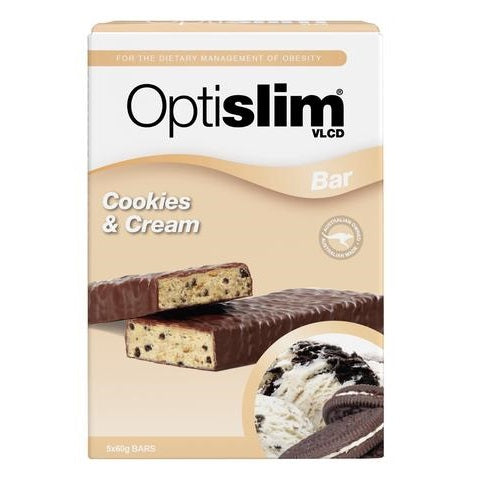 Optislim VLCD Bar Cookies and Cream (5x60g)