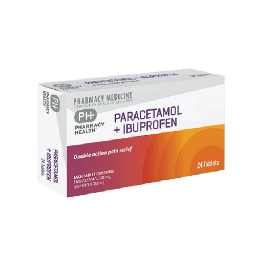 Pharmacy Health Paracetamol + Ibuprofen 72 Tabs