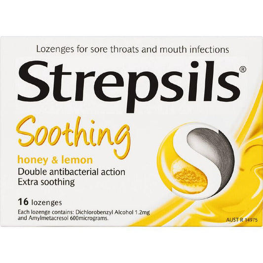 STREPSILS Honey & Lemon 16loz