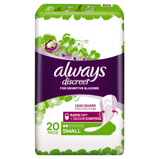 Always Discreet PADS Small 20 Pack